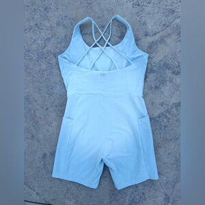 Dalia by Carrie Underwood Light Blue Romper size medium athletic tennis
